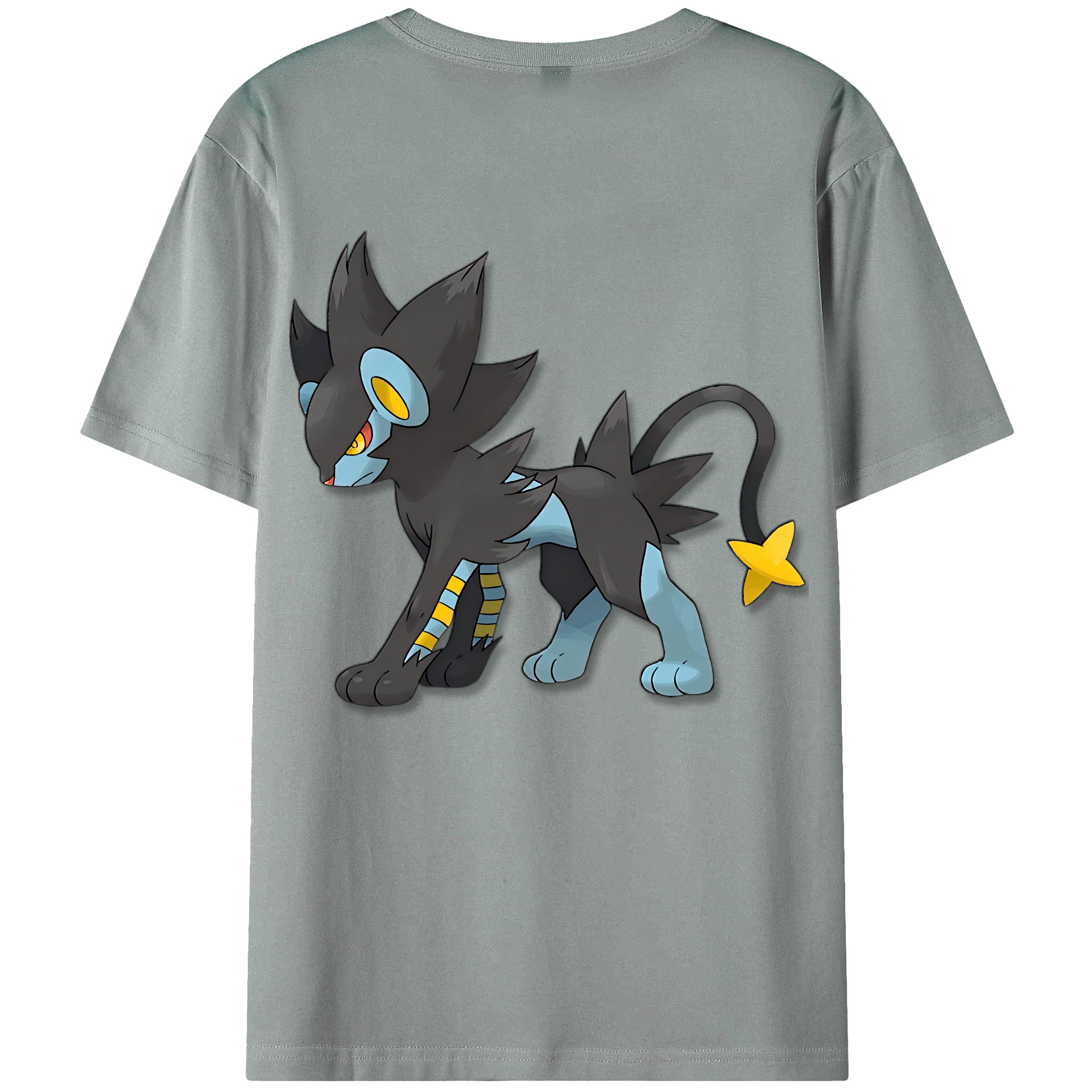 （画像用） Digimon デジタルモンスター/デジモン 綿100％ メンズ半袖Tシャツ（バックプリント） 通気性
